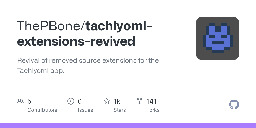 GitHub - ThePBone/tachiyomi-extensions-revived: Revival of removed source extensions for the Tachiyomi app.