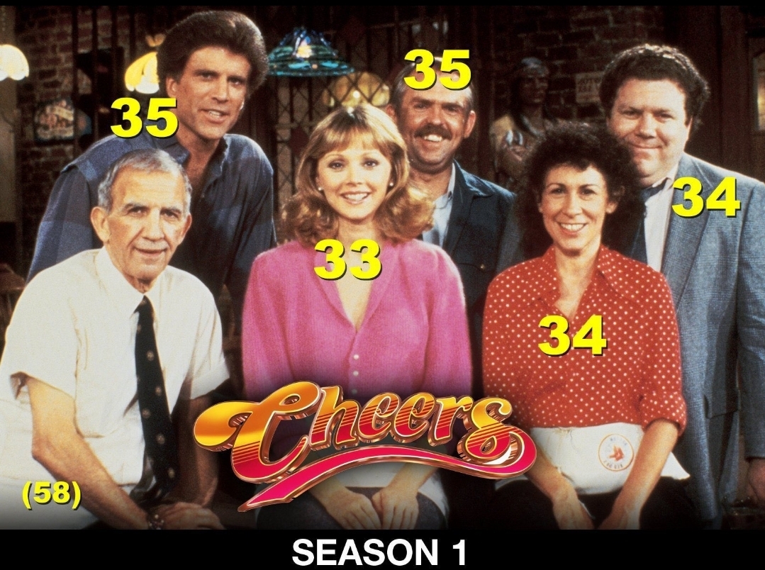 Age of the cast of cheers
