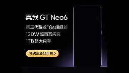 Realme GT Neo 6 reservations begin, key specifications officially confirmed - The Tech Outlook