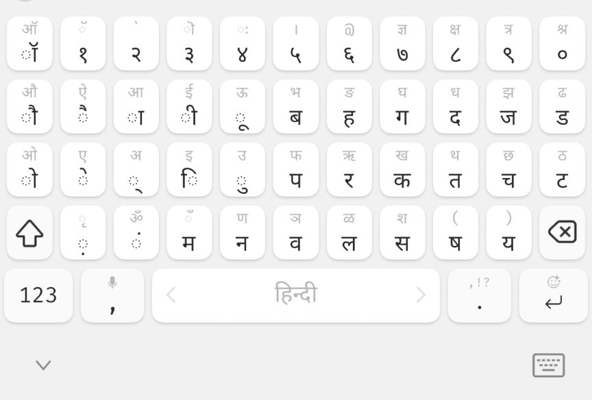hindi keyboard in SwiftKey