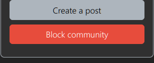 Block Community Button