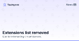 Extensions list removed