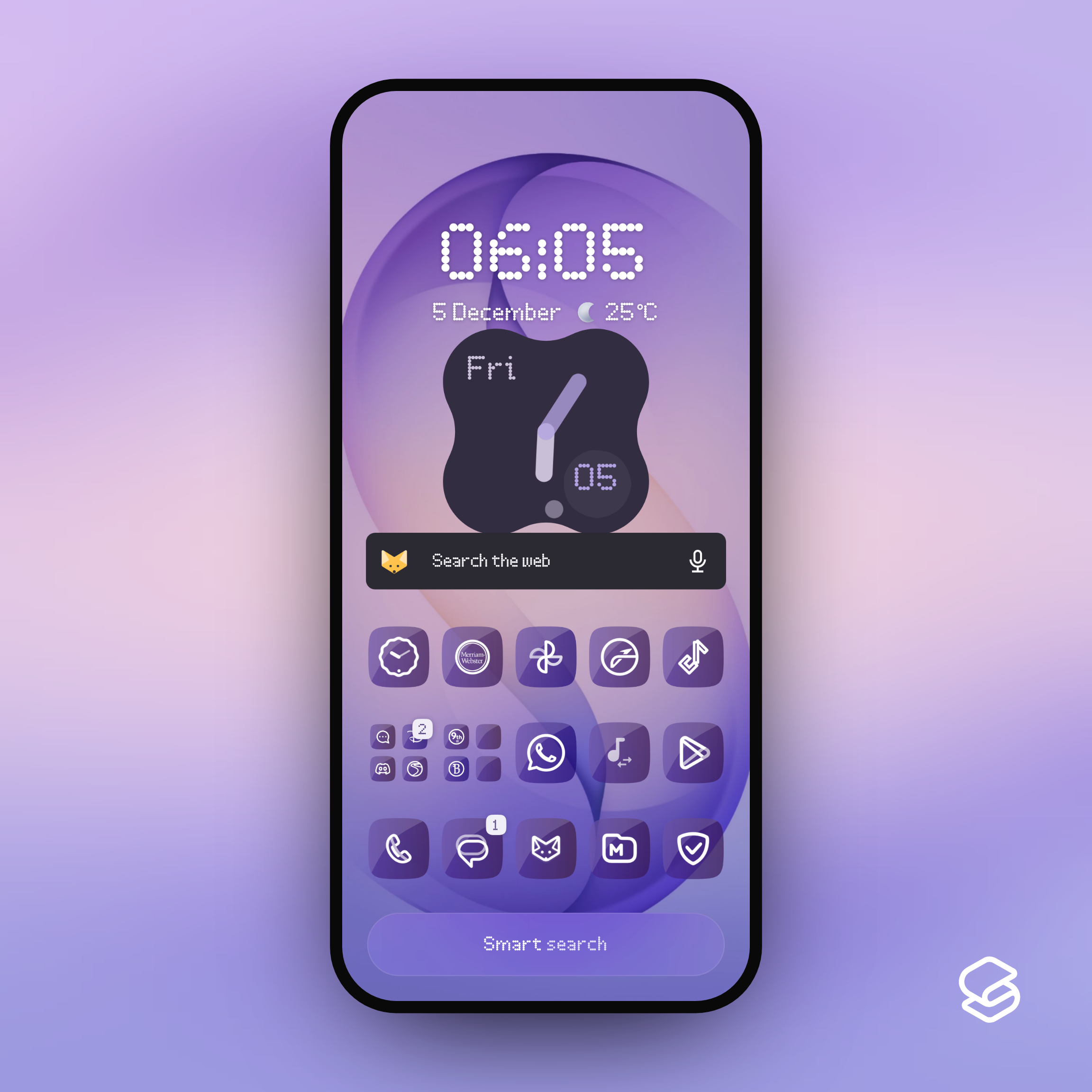 Here's my homescreen and icon setup