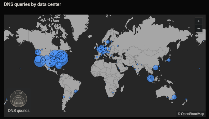DNS Queries Map