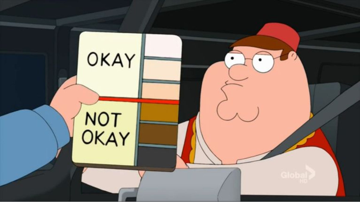 Family Guy Skin Color Chart